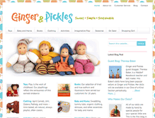 Tablet Screenshot of gingerandpickles.com